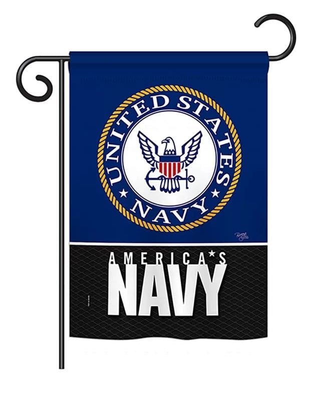 US America Navy 2 Sided Garden Flag Military 58408 Heartland Flags