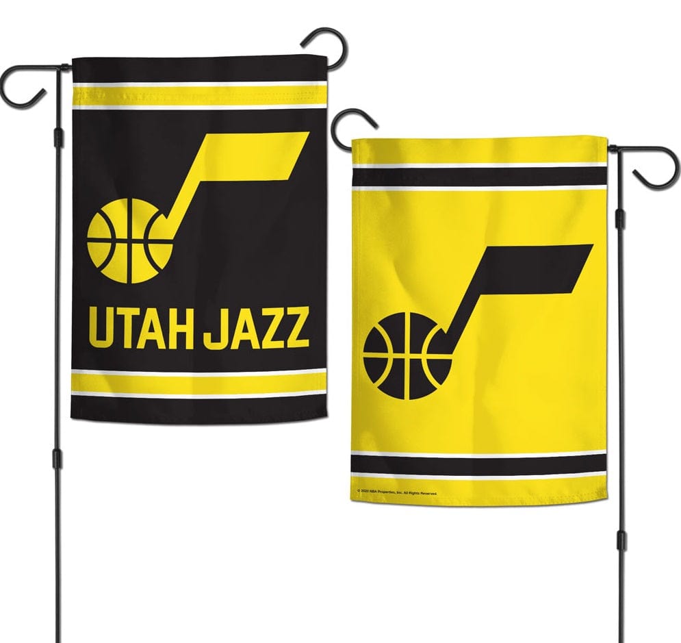 Utah Jazz Garden Flag 2 Sided Yellow Black 15939023 Heartland Flags