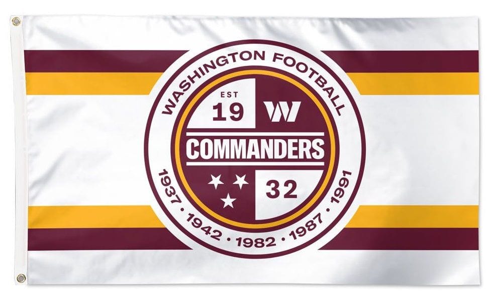 Washington Commanders Flag 3x5 Away Stripe 29250222 Heartland Flags