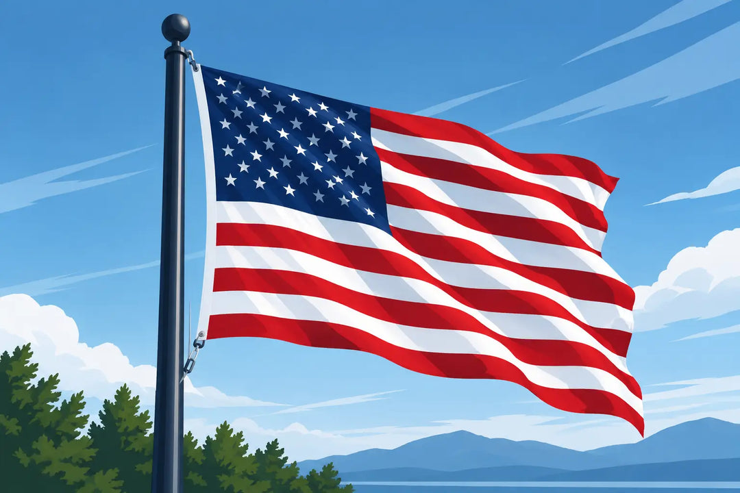 Outdoor American Flag for High Winds That Lasts