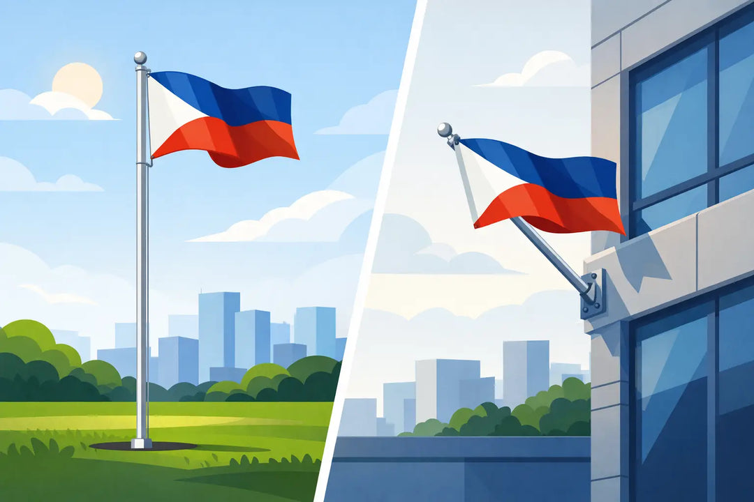 In-Ground vs Wall-Mount Flagpoles Compared