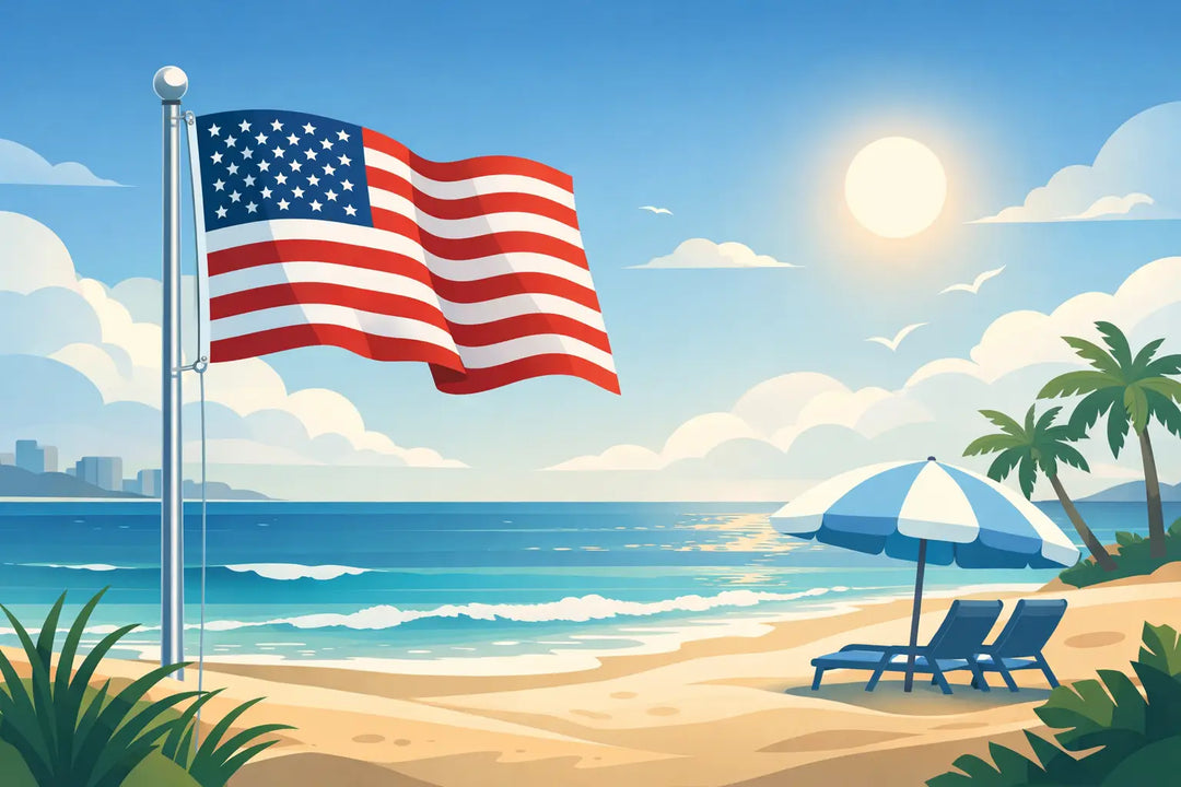 American Flag for Beachfront Weather That Lasts
