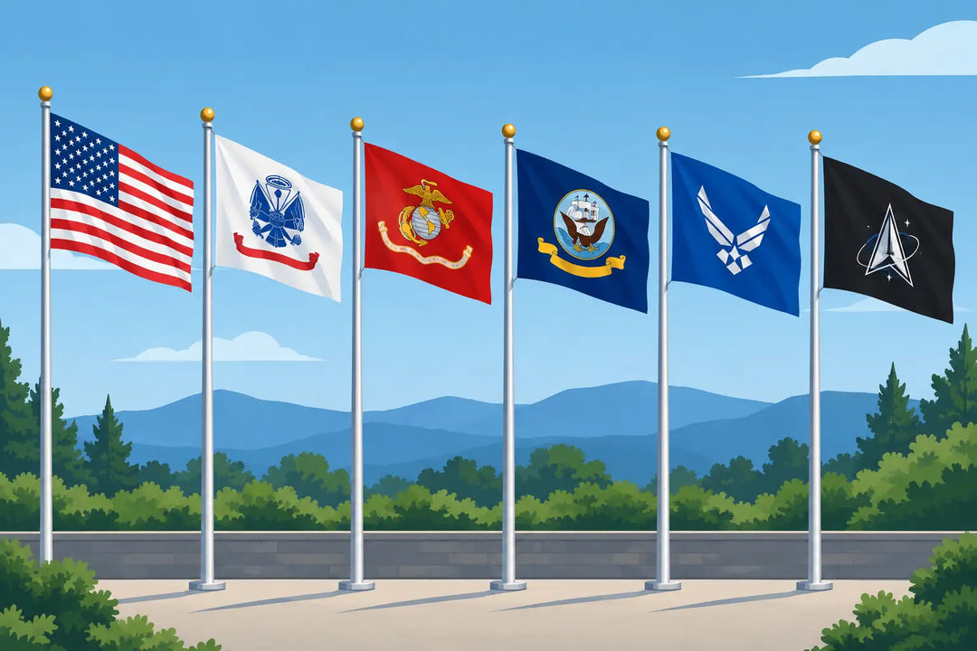 Choosing a Military Branch Flags Outdoor Set