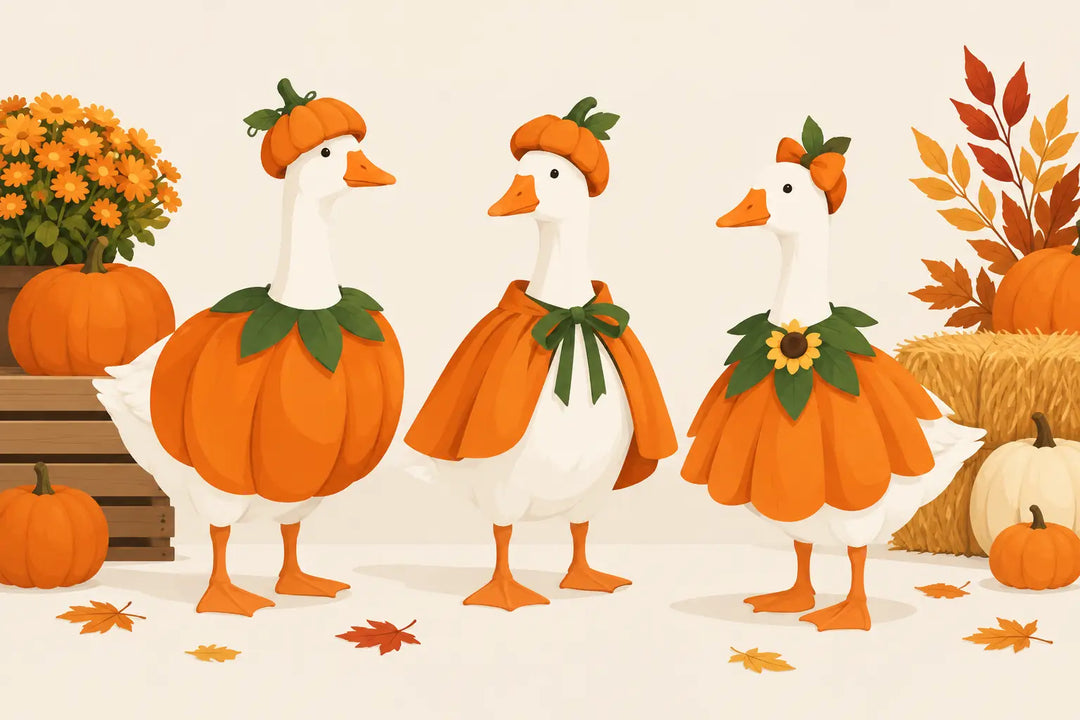 Pumpkin Goose Outfit Ideas for Fall Displays