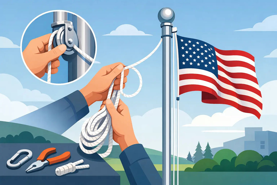 Outdoor Flag Pole Rope Replacement Made Simple