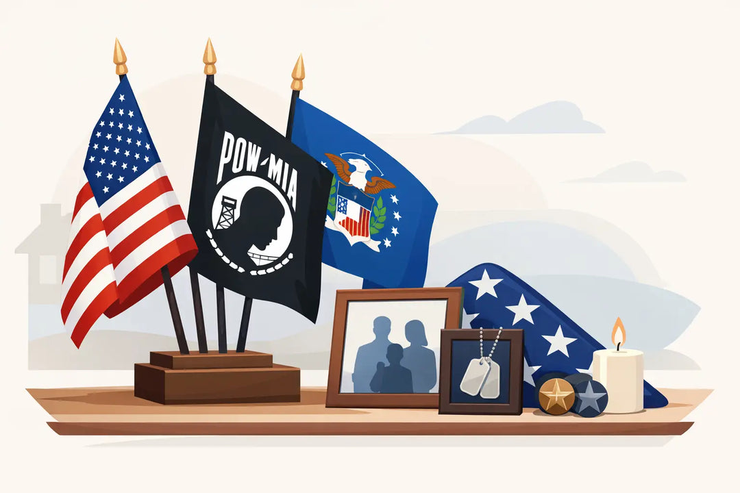 Choosing US Service Flags for Family Display