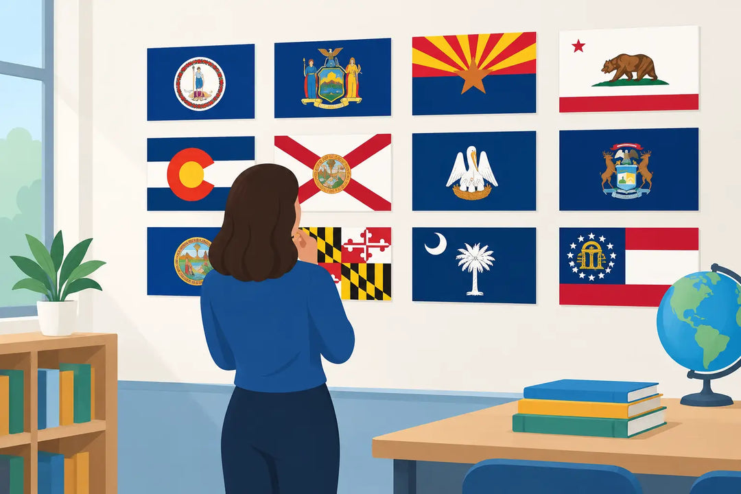 How to Choose a State Flag Classroom Wall Set