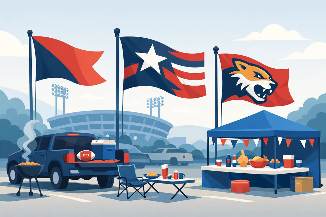 Sports Flags for Tailgate Setup That Stand Out