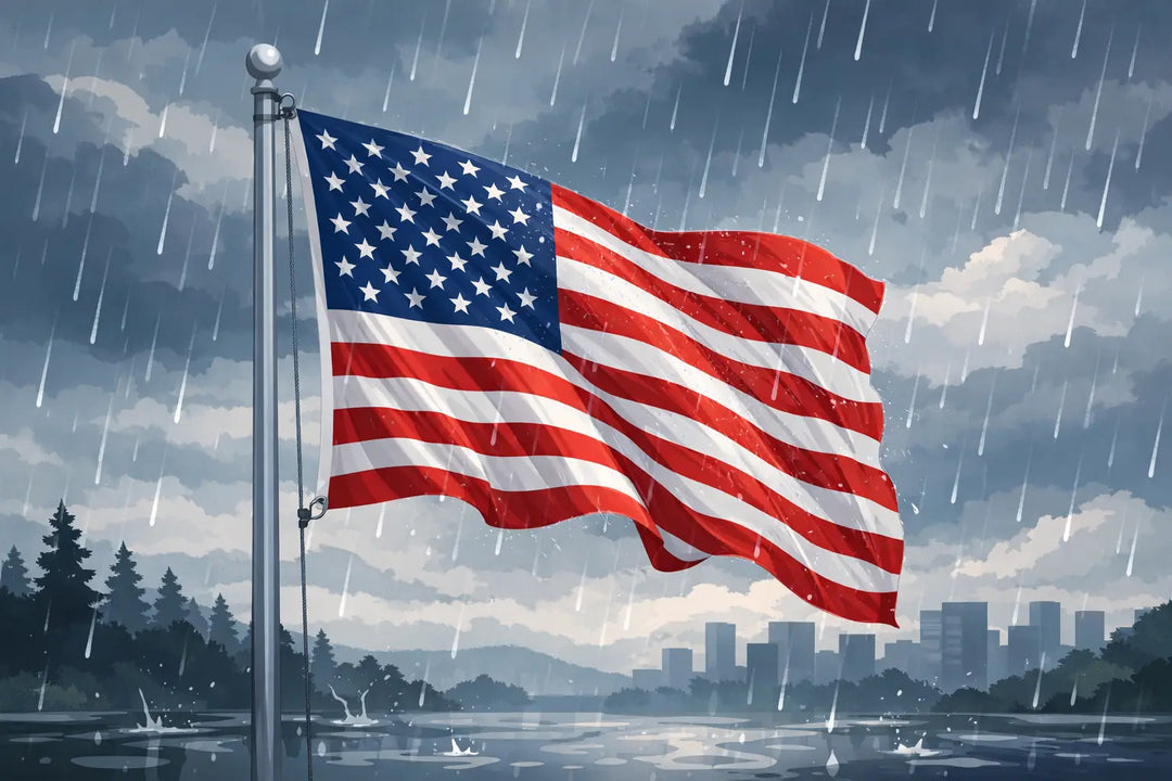 Can American Flag Be Flown in Rain?