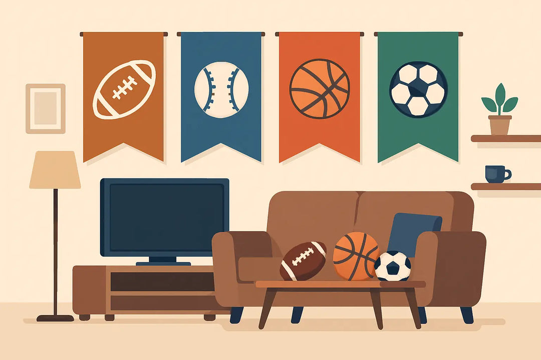Create the Ultimate Man Cave with Sports Team Flags
