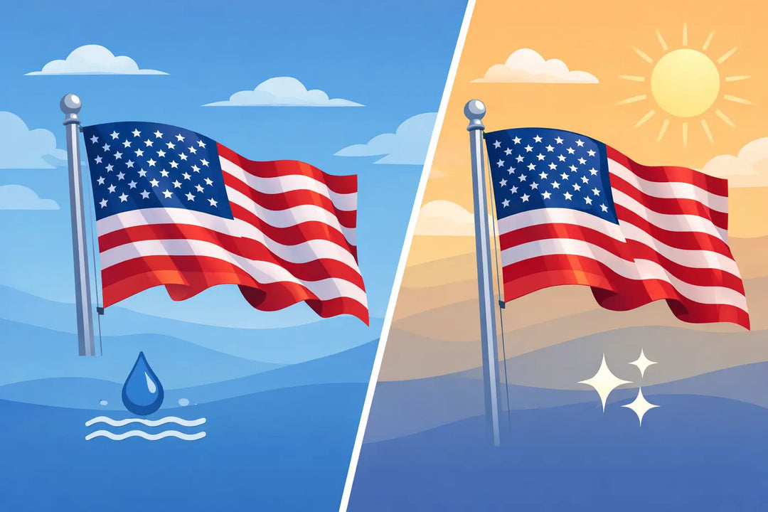 Nylon Versus Polyester American Flags