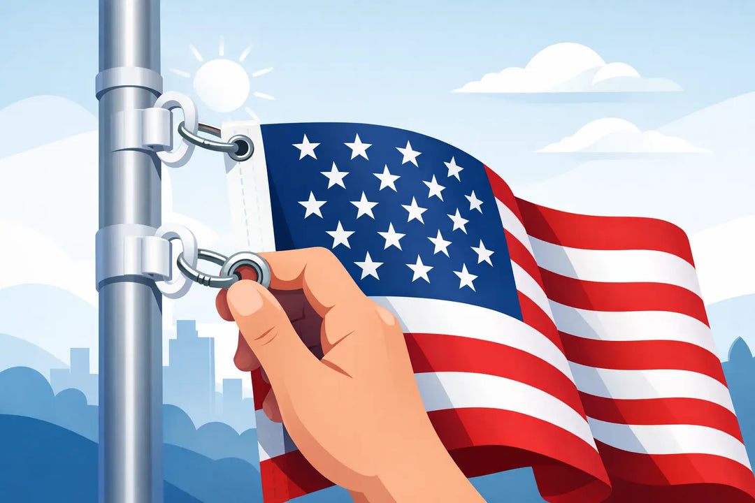 How to Attach Flag to Pole Clips Properly