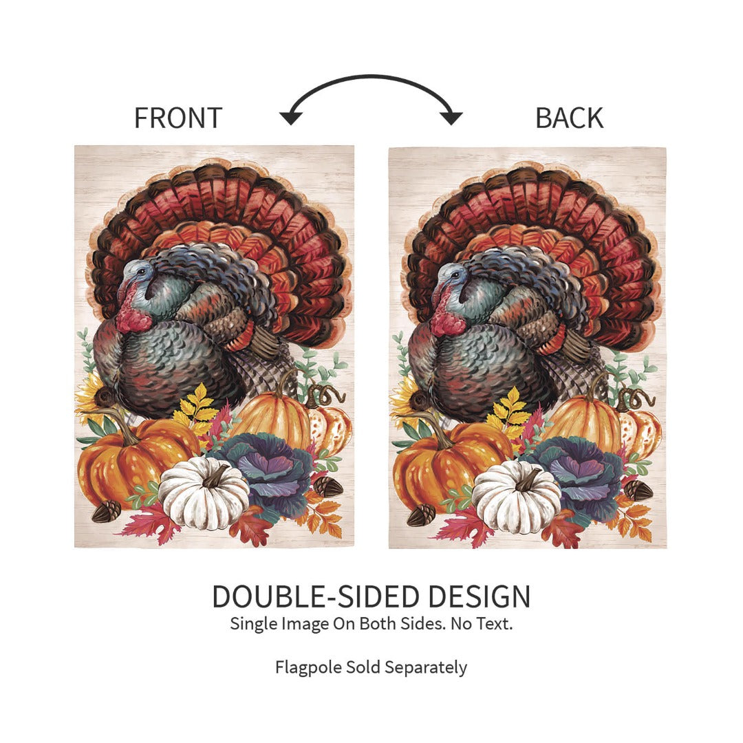 Elaborate Turkey 2 Sided Banner