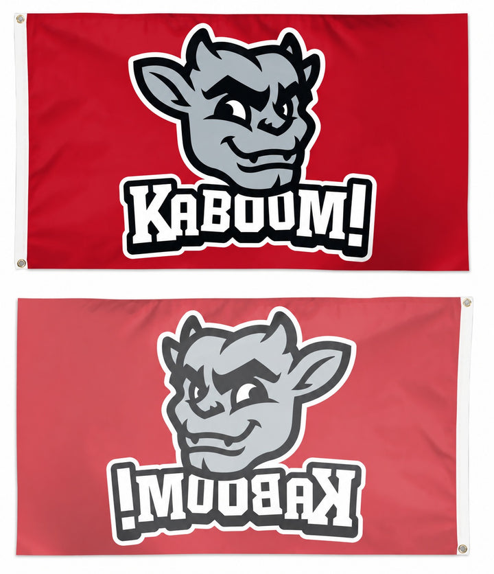 Bradley Braves Kaboom Mascot 3x5 Flag