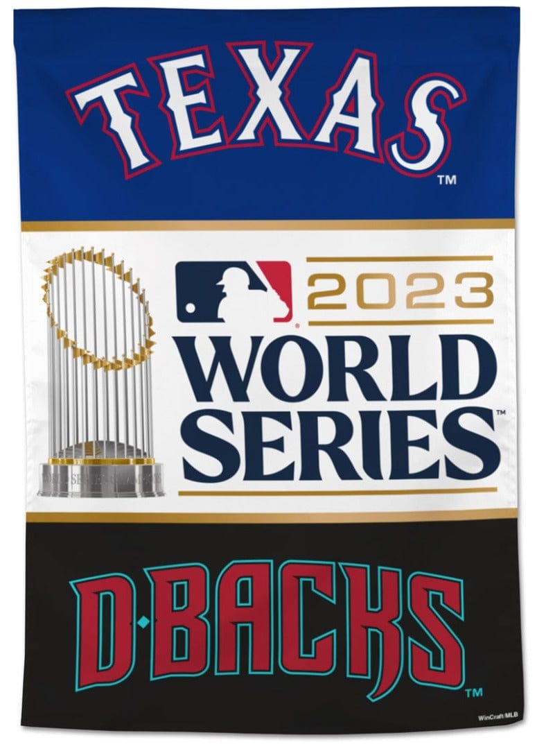 2023 World Series Banner Texas vs Arizona Dueling Flag 73623323 Heartland Flags