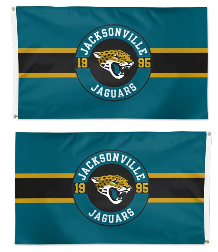 Jacksonville Jaguars 2 Sided 3x5 Flag Embroidered