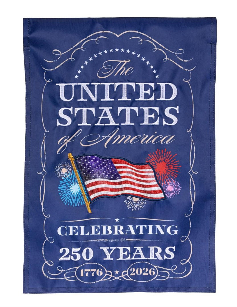 250th Anniversary Celebration 2 Sided Garden Flag heartlandflags