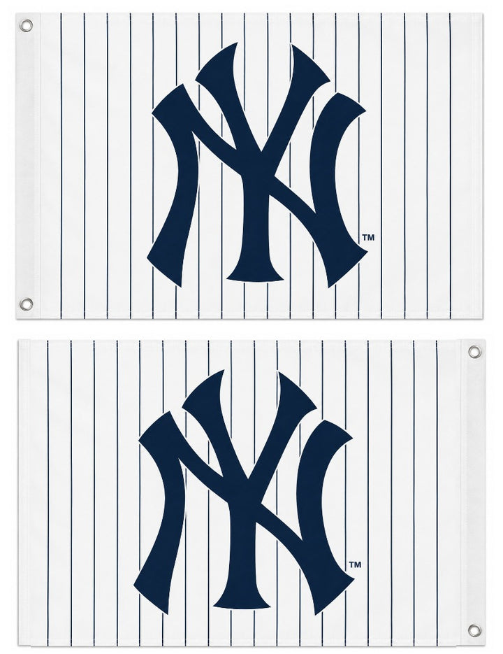 New York Yankees 2 Sided Pinstriped 2x3 Flag