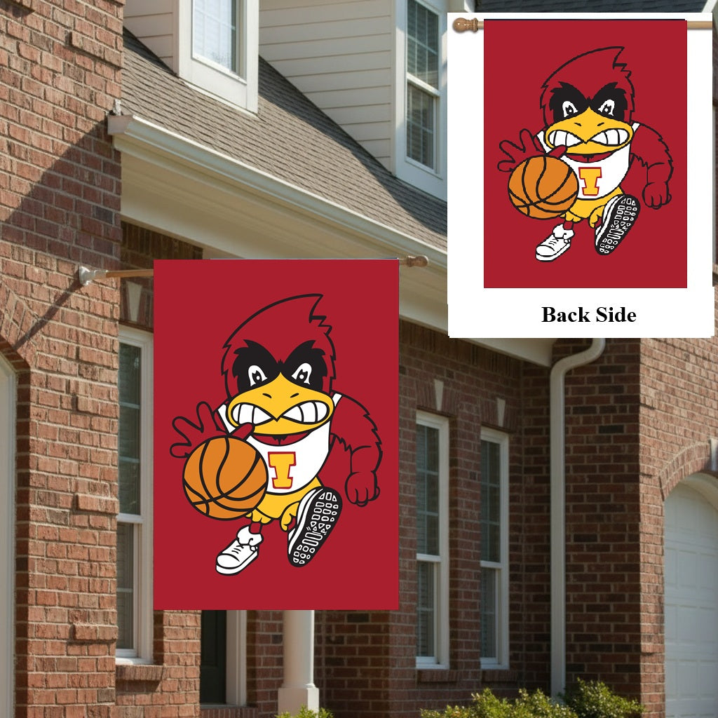 Cyclones Basketball 2 Sided Red Banner
