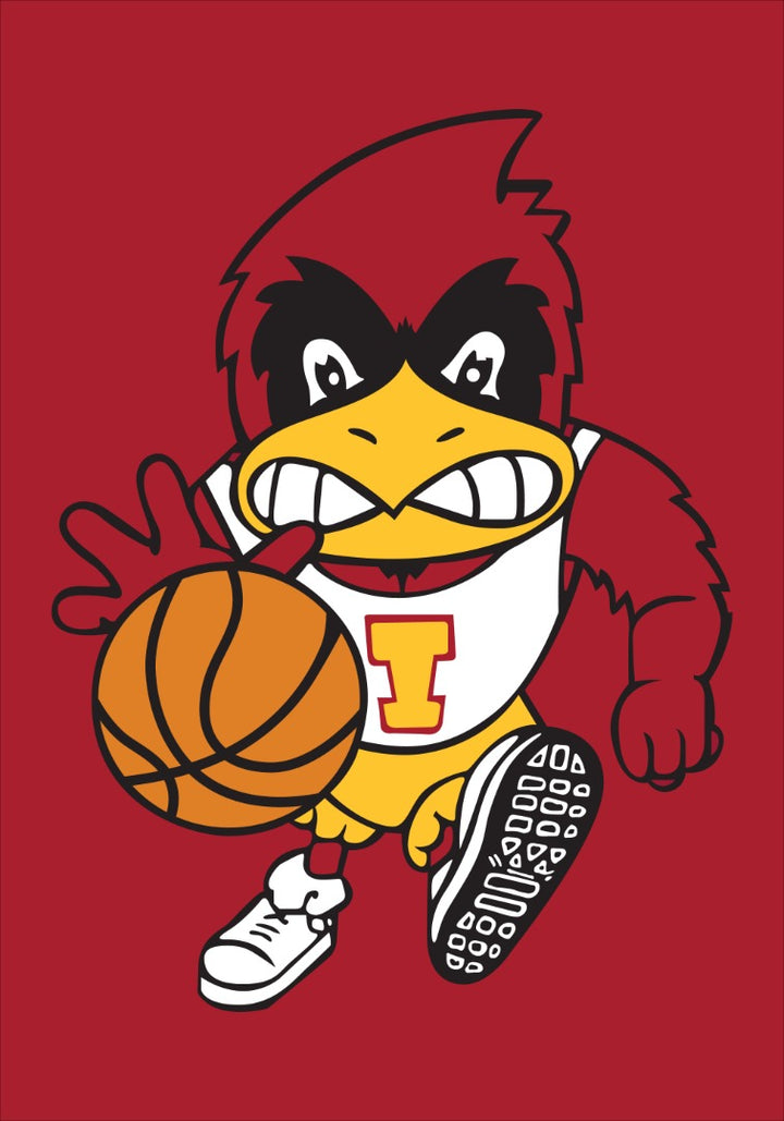 Cyclones Basketball 2 Sided Red Banner