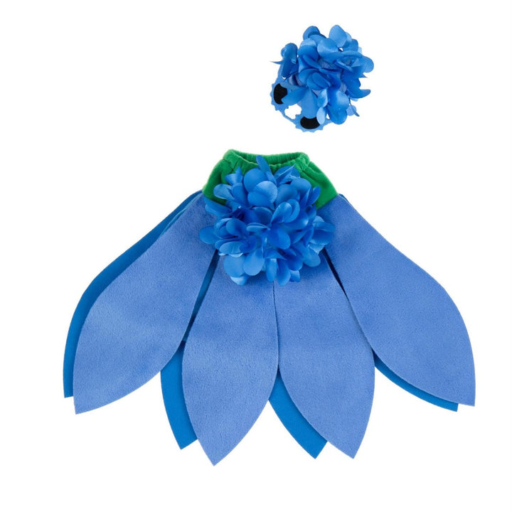 Blue Hydrangea Outfit for Giddy the Goose