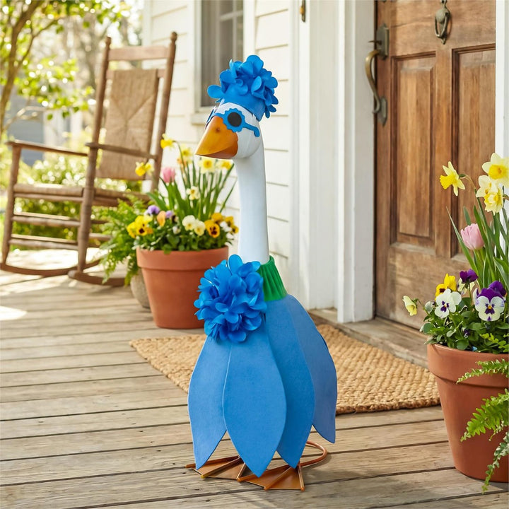 Blue Hydrangea Outfit for Giddy the Goose