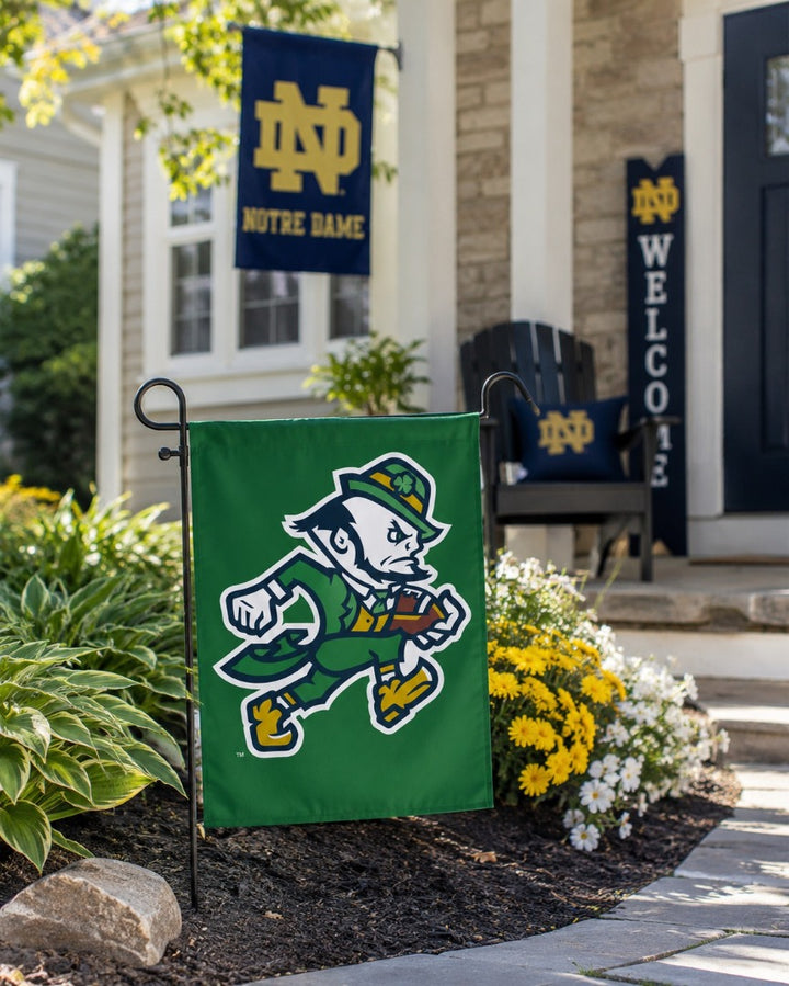 Notre Dame 2 Sided Football Garden Flag