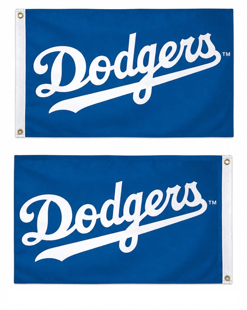 Dodgers Wordmark 2 Sided 2x3 Flag