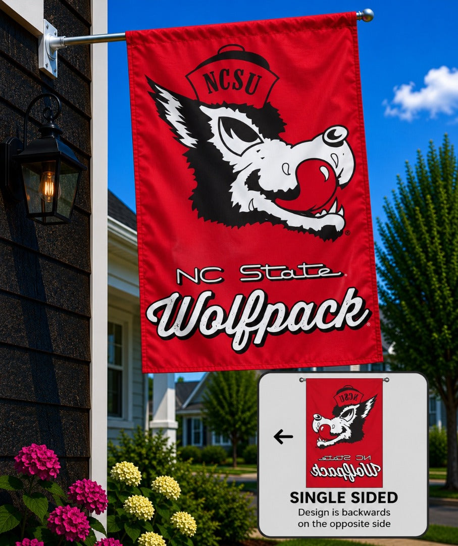 NC State Slobbering Wolf Banner