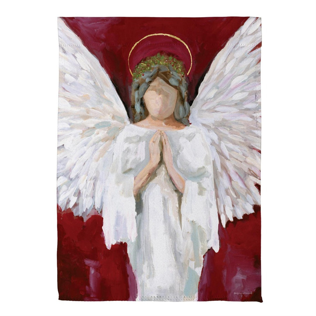 Praying Angel 2 Sided Garden Flag