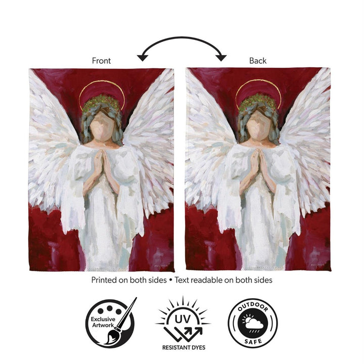 Praying Angel 2 Sided Garden Flag