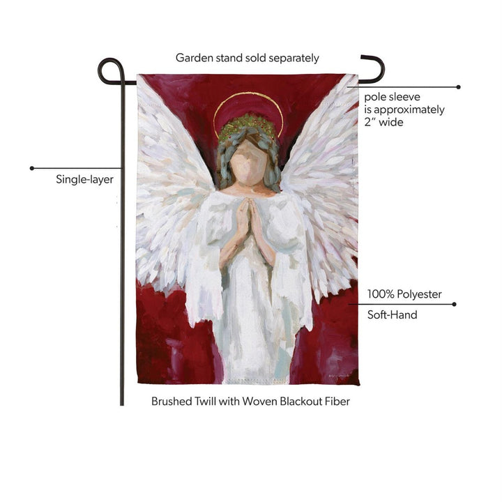 Praying Angel 2 Sided Garden Flag