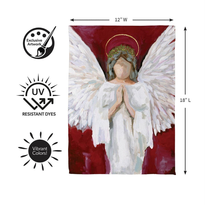 Praying Angel 2 Sided Garden Flag