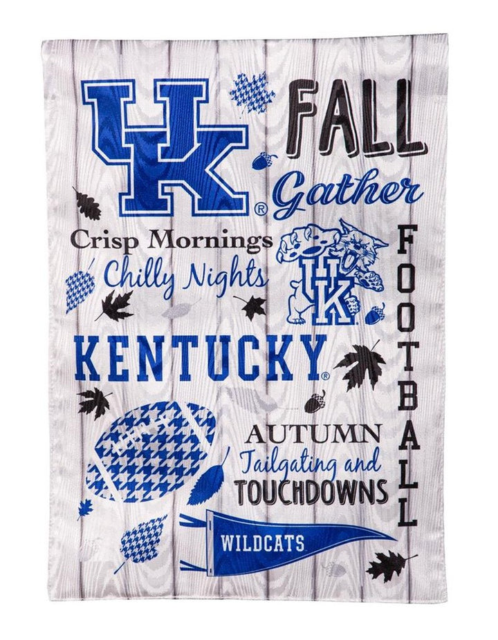 Kentucky Wildcats 2 Sided Fall Garden Flag