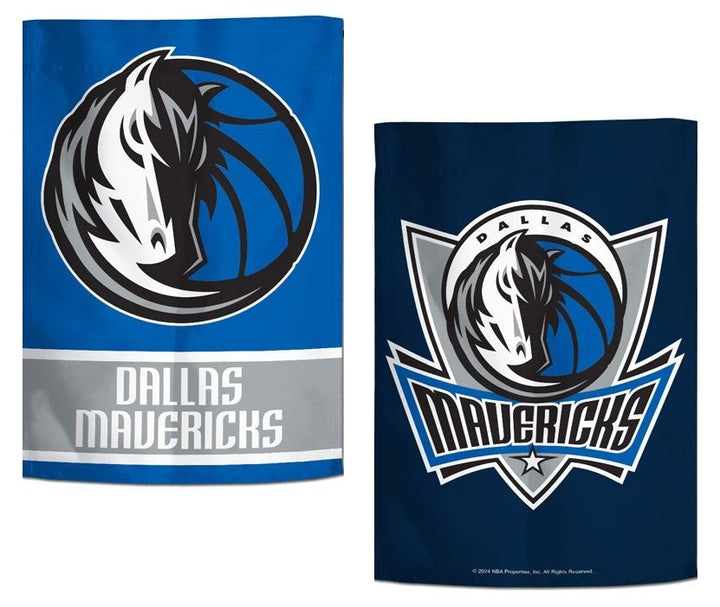 Dallas Mavericks Garden Flag 2 Sided Double Logo