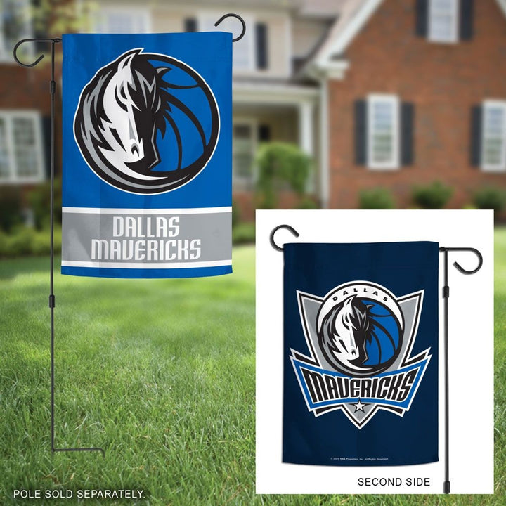 Dallas Mavericks Garden Flag 2 Sided Double Logo