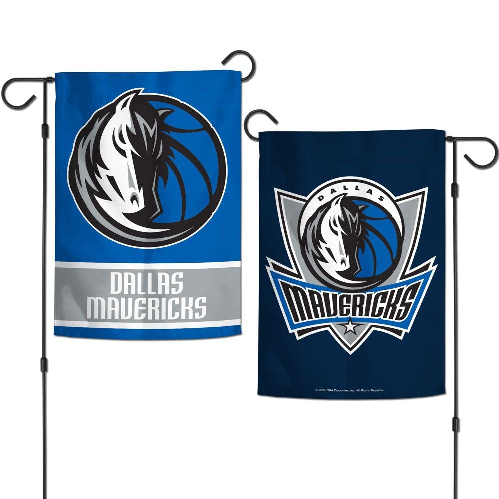 Dallas Mavericks Garden Flag 2 Sided Double Logo