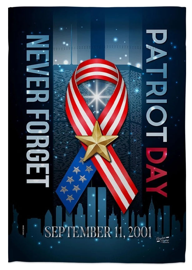 911 Never Forget Garden Flag 2 Sided Patriot Day heartlandflags