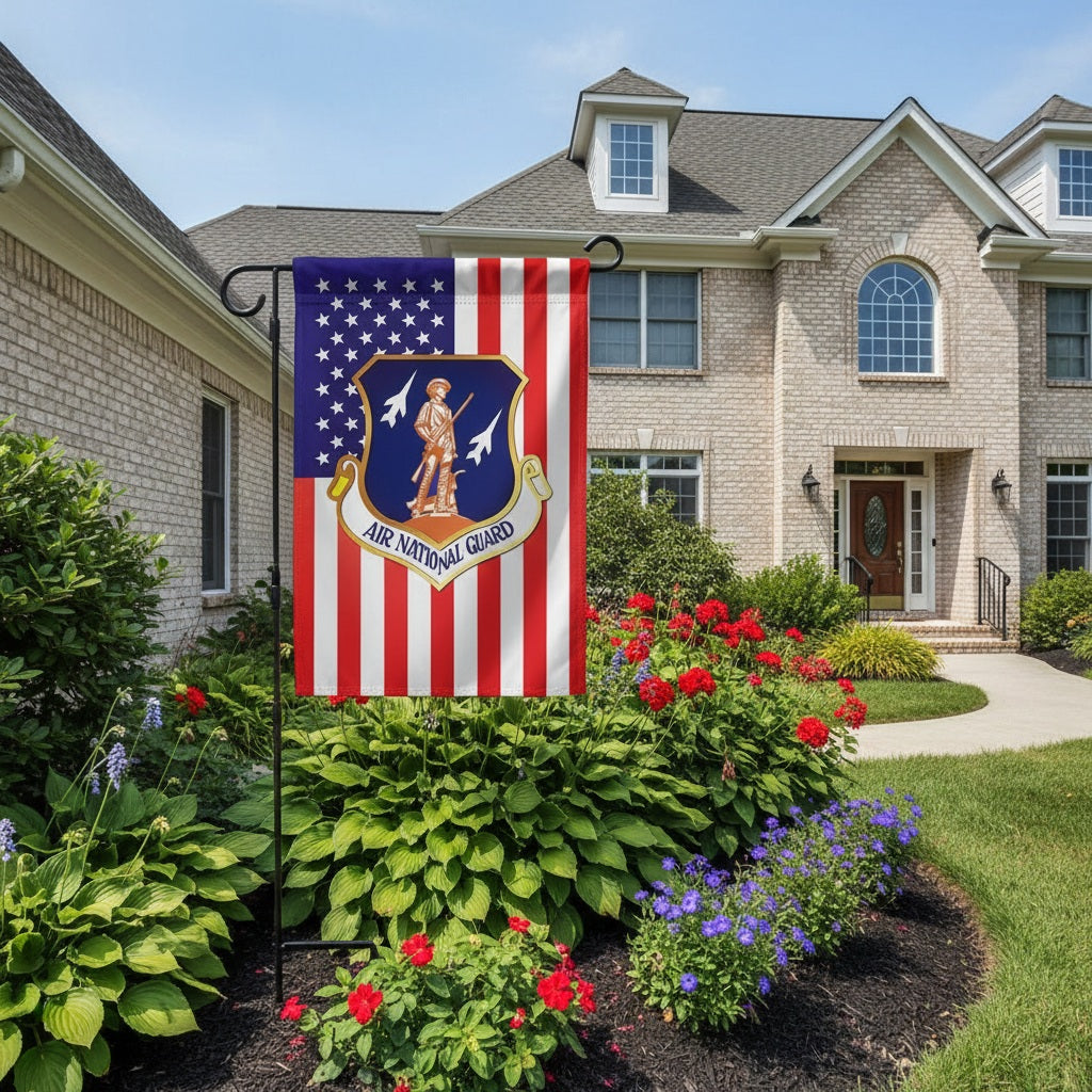 Air National Guard Garden Flag 2 Sided Military heartlandflags