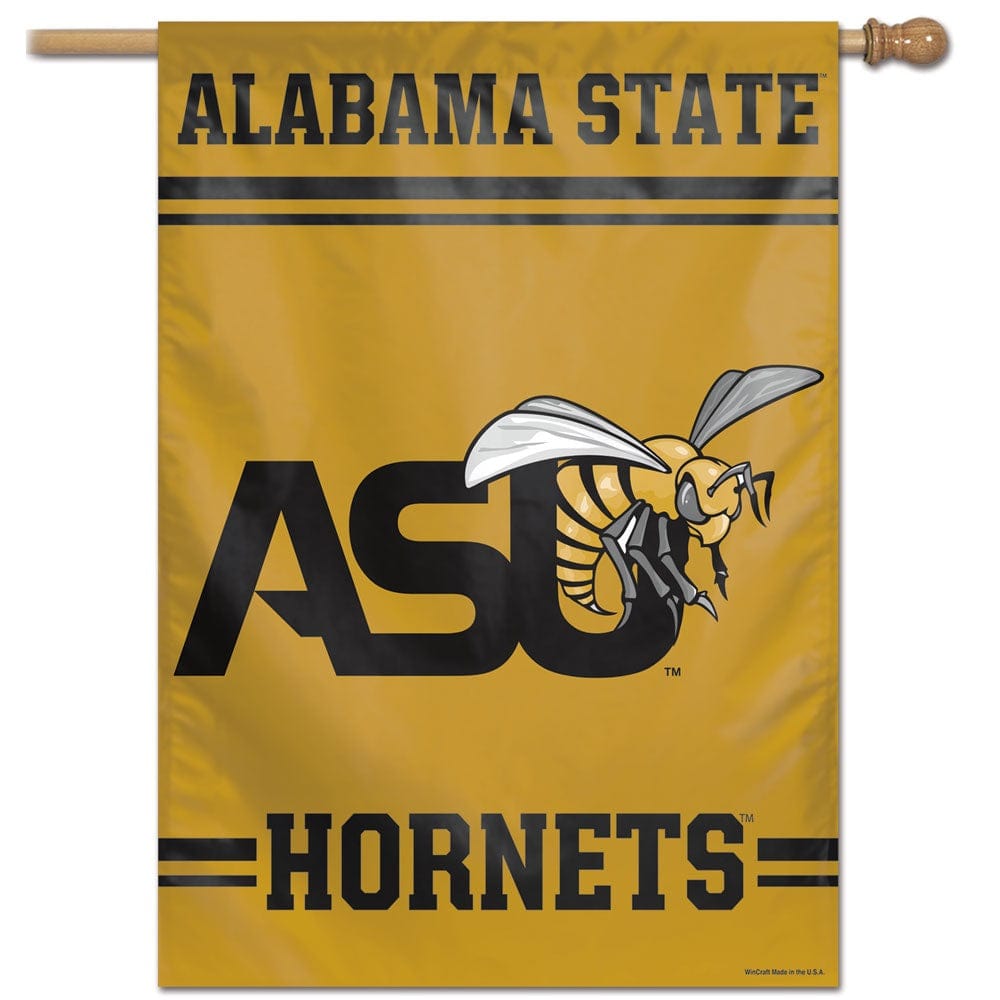 Alabama State Hornets Flag Vertical ASU Logo Banner heartlandflags