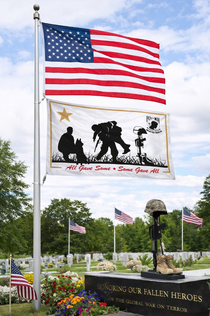 All Gave Some - Some Gave All 3x5 Flag heartlandflags