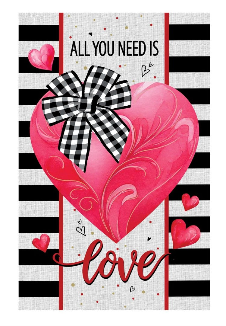 All You Need Is Love 2 Sided Banner heartlandflags