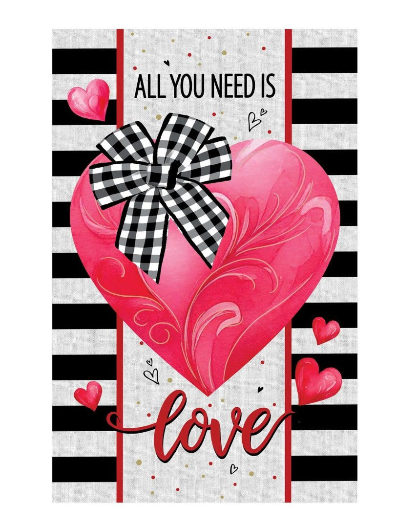 All You Need Is Love 2 Sided Garden Flag heartlandflags