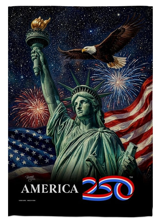 America 250 Eagle 2 Sided Garden Flag heartlandflags