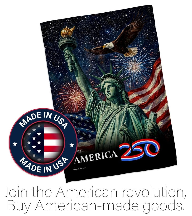America 250 Eagle 2 Sided Garden Flag heartlandflags