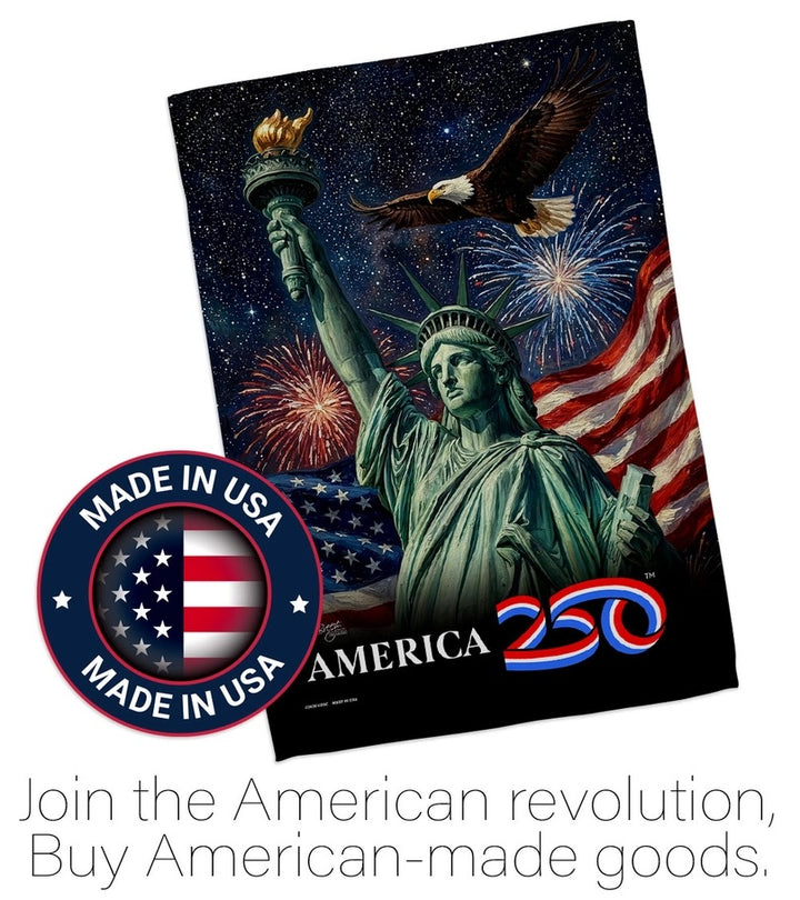 America 250 Eagle 2 Sided Garden Flag heartlandflags