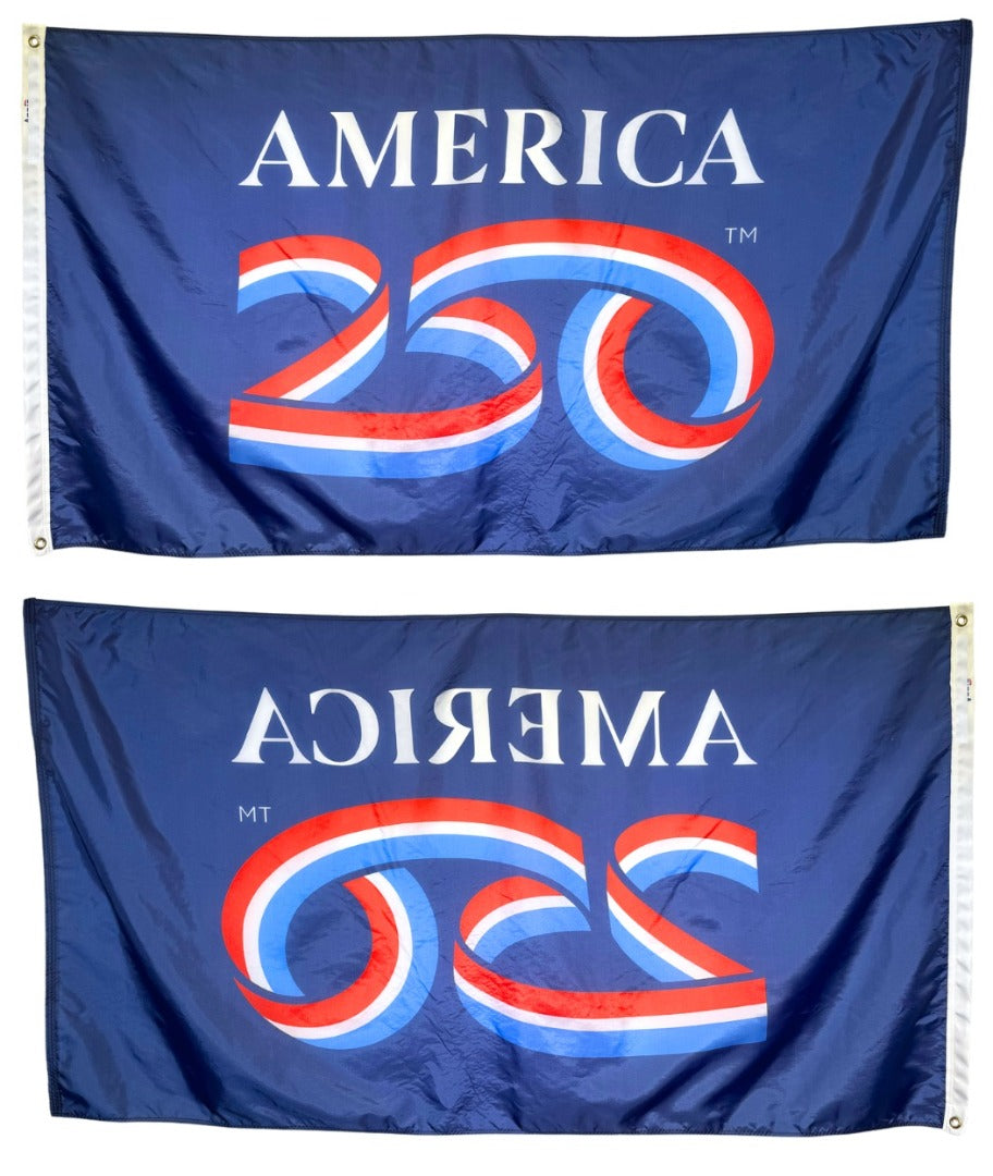 America 250th Anniversary Blue 3x5 Flag heartlandflags