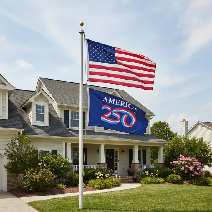 America 250th Anniversary Blue 3x5 Flag heartlandflags