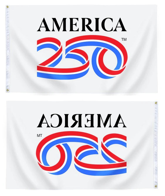 America 250th Anniversary White 3x5 Flag heartlandflags