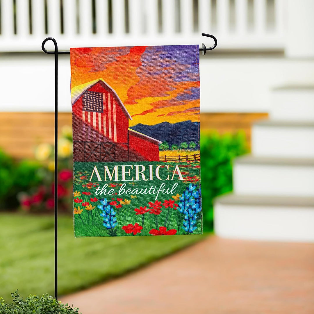America The Beautiful 2 Sided Garden Flag heartlandflags